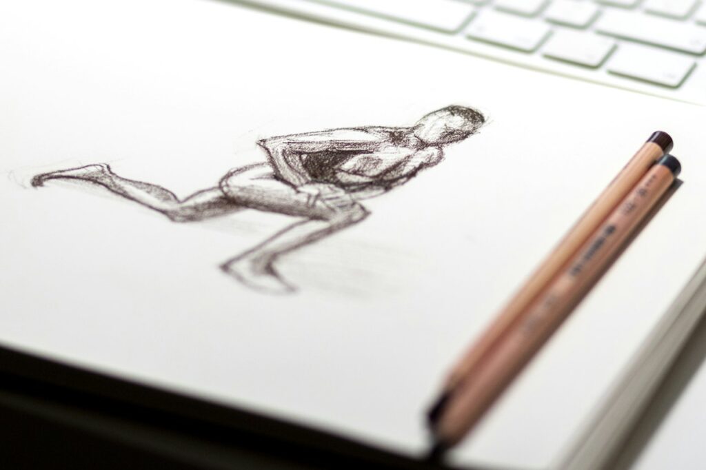 Playful French Bulldog Sketch